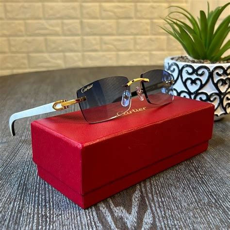 white cartier sunglasses for cheap|cartier buffs sunglasses men.